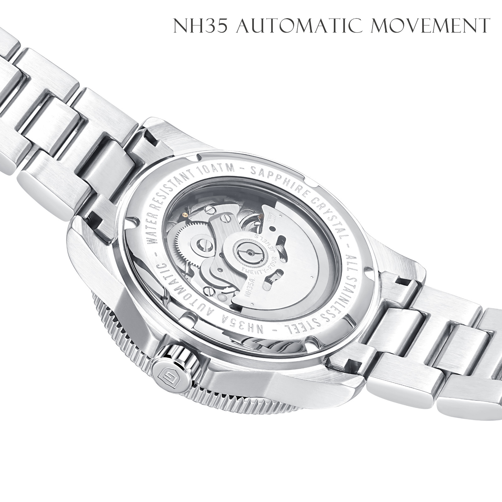  Classic nh35 movement mens watch customize automatic mechanical watches